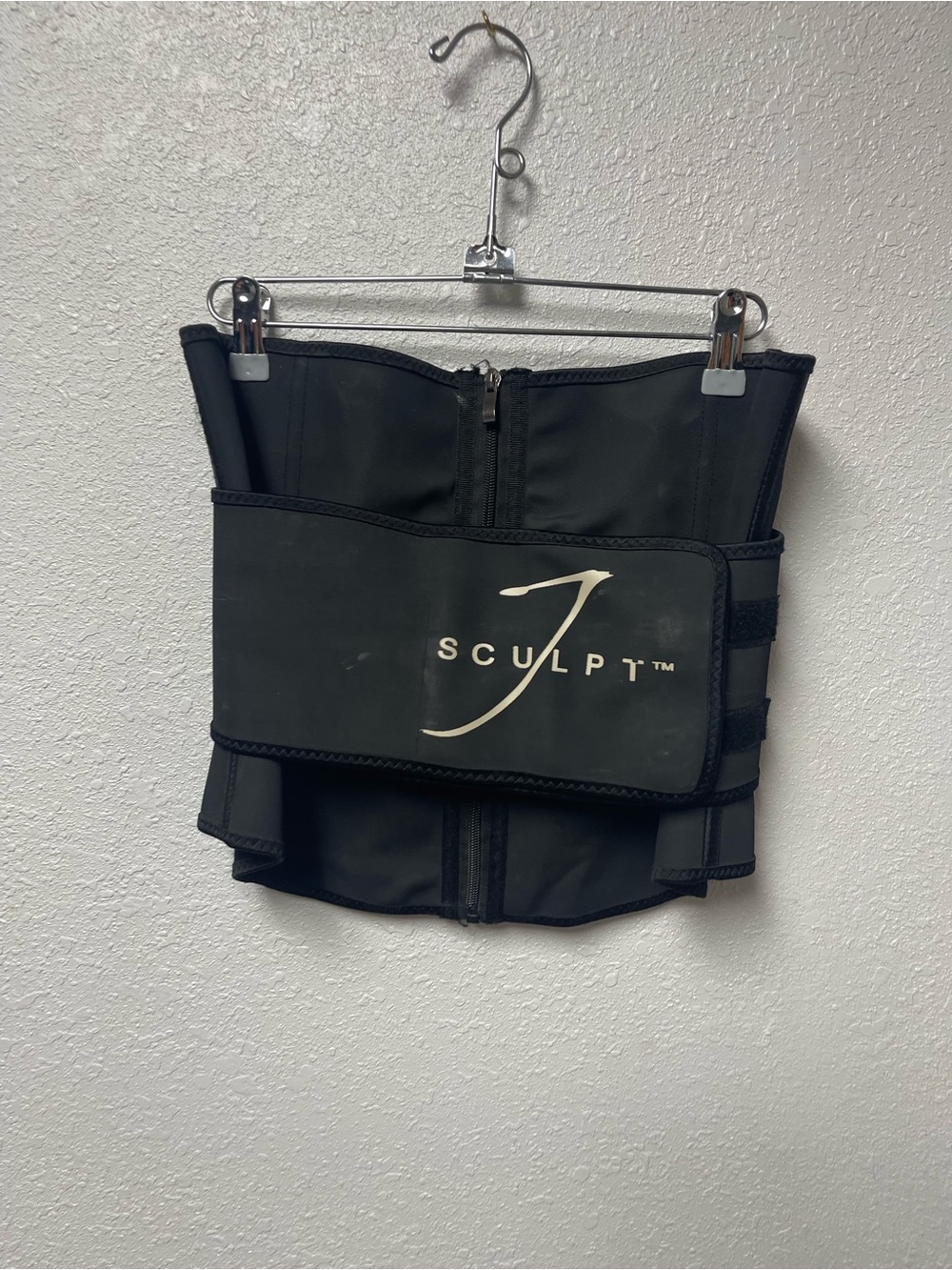 JSCULPT Black Waist Trainer with Front Zipper